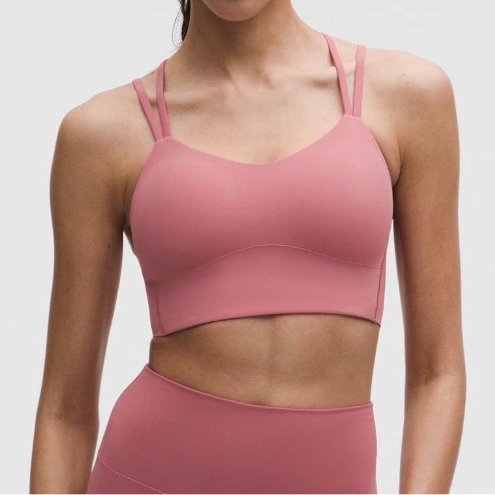 Lululemon Like A Cloud Longline Double-Strap Dusty Rose Sports Bra